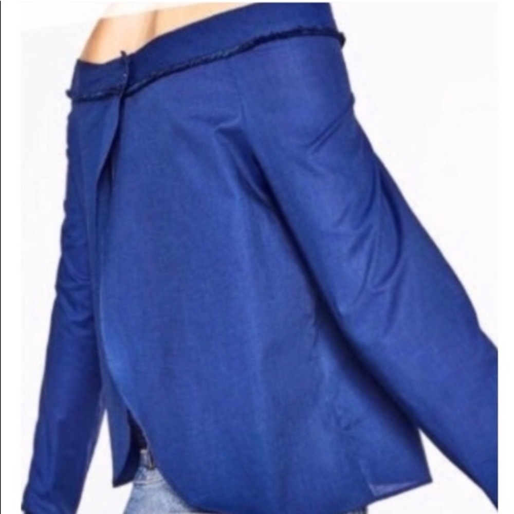 Zara open back off shoulder blouse top - Picture 2 of 7